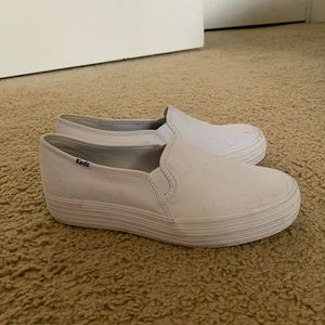 White Platform Keds